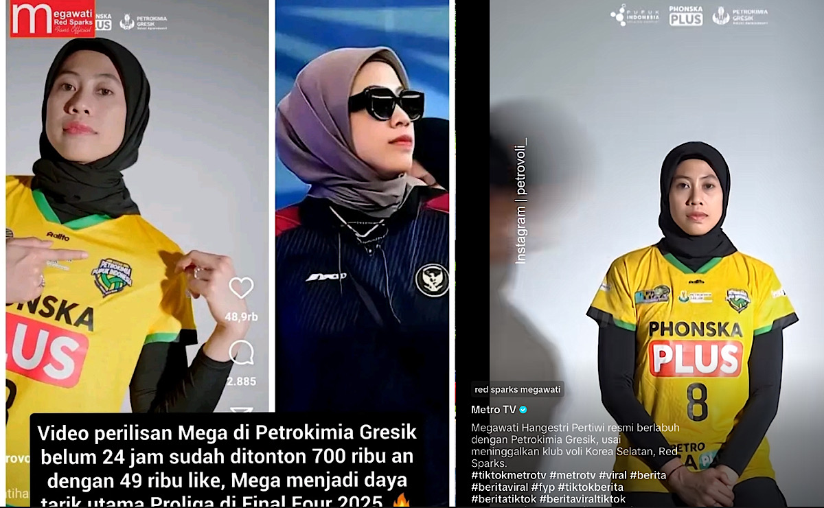 Megawati Disuruh Cepat Lupakan Korea, Fans Megatron Ramai-ramai Dukung Petrokimia Gresik