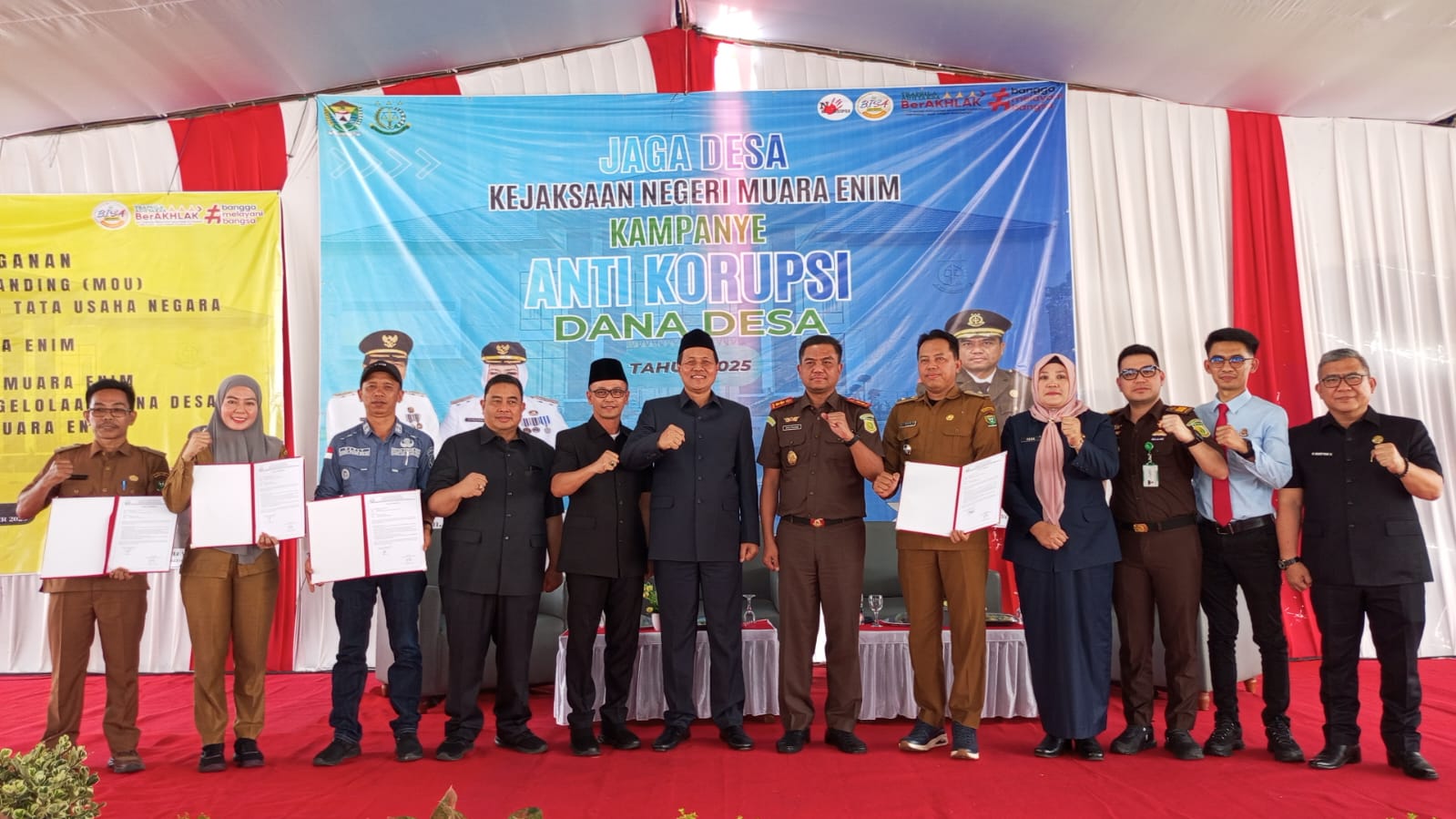 246 Kades di Mura Enim Teken Pakta Integritas Anti Korupsi