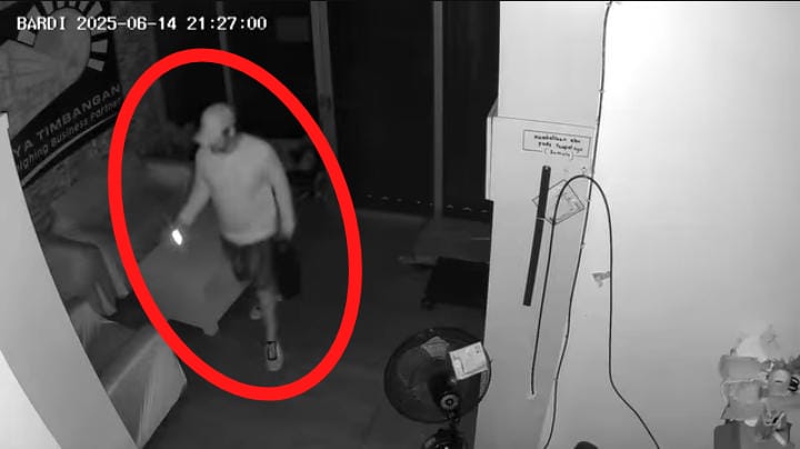 Bobol Toko Kosong Pria di Palembang 3 Kali Bolak Balik Beraksi Seorang Diri, Kerugian Capai Puluhan Juta