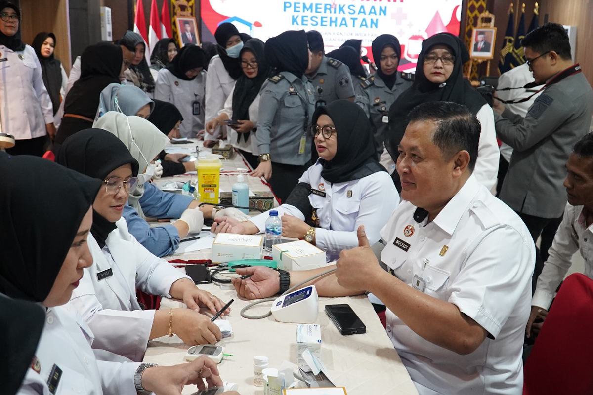 Kemenkumham Sumsel Gelar Donor Darah dan Pemeriksaan Kesehatan dalam Rangka Hari Pengayoman ke-79