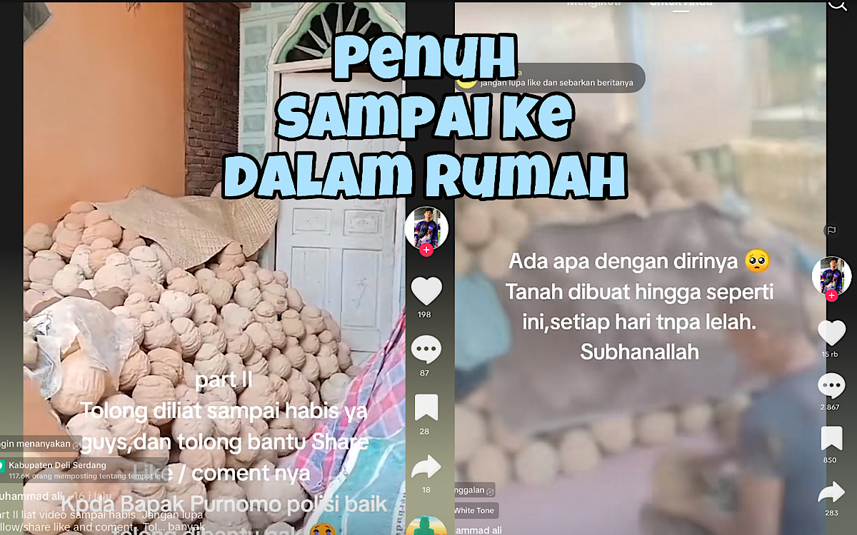 Wanita Ini Membuat ‘Bulatan’ dari Tanah Liat Hingga Penuh di Dalam Rumah dan Teras, Ternyata Ini Sebabnya