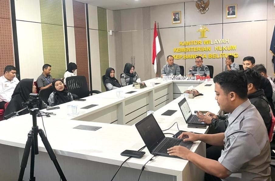 Perkuat Kepastian Hukum, Kanwil Kemenkum Babel Bahas 8 Raperbup Pajak dan Retribusi Belitung Timur