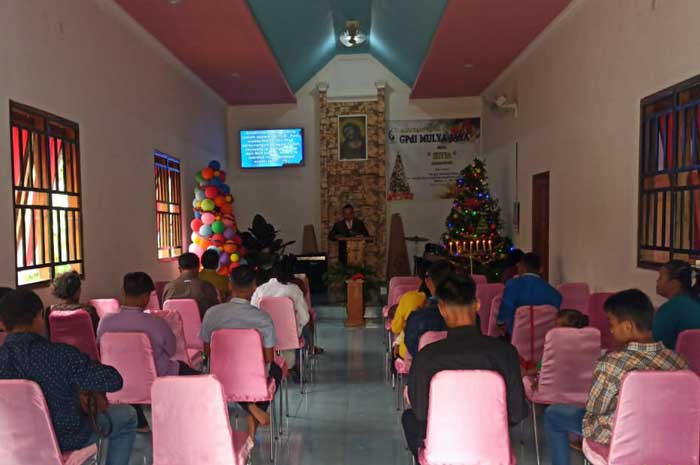 Misa Natal di Gereja Kabupaten OKI Dibagi 2 Termin