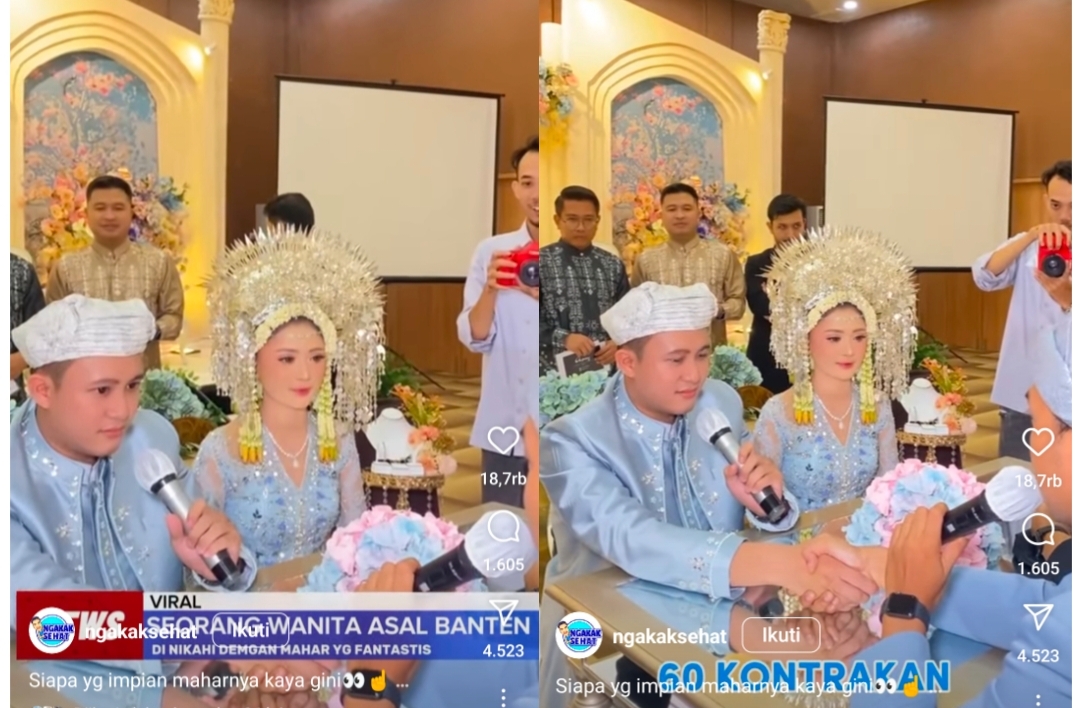 Geger Mahar Perkawinan Sepasang Pengantin di Banten Berupa 60 Kontrakan Disertai 120 Jendela