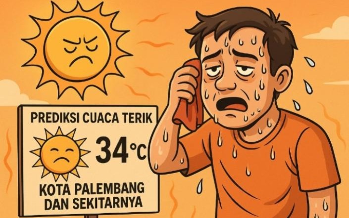 Waspada Cuaca Panas Ekstrem, Suhu Terik di Palembang Diprediksi Berlangsung Hingga 7 Juni