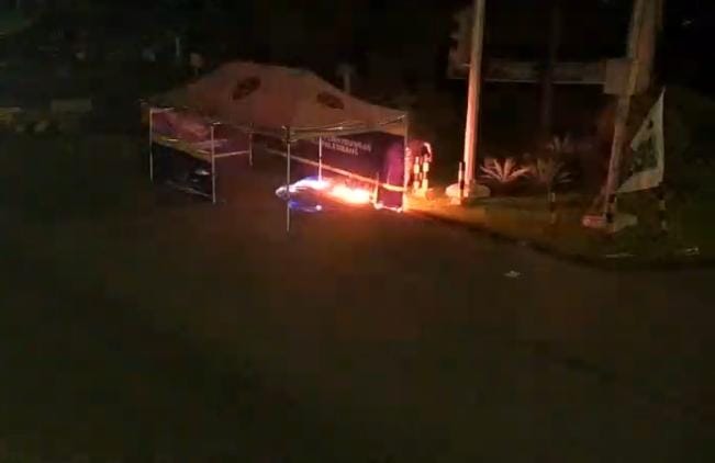 Pos Pantau Truk ODOL Jalan Noerdin Panji Palembang Dibakar OTK, Dishub Lapor Polisi 