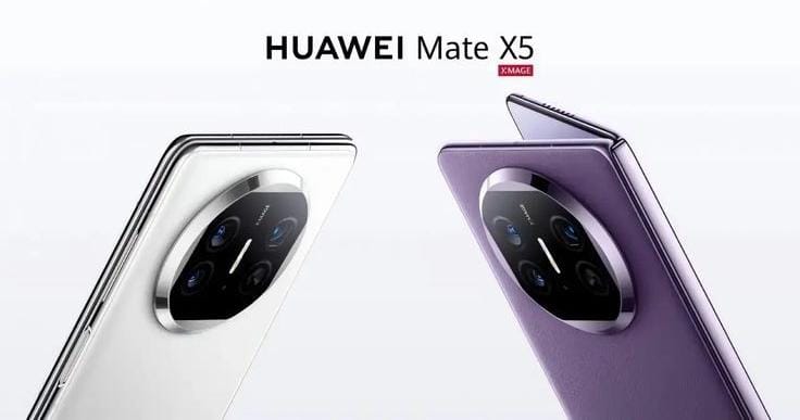 Huawei Mate X5 HP Foldable dengan Dua Layar OLED yang Punya 1,07 Miliar Warna, Visual Auto Jernih!