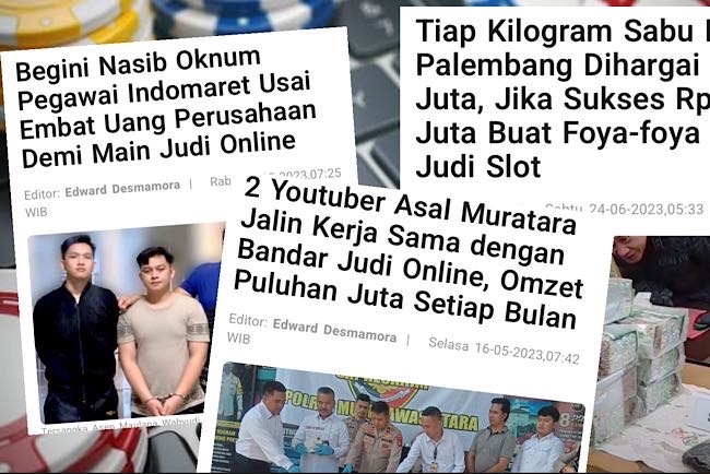 Judi Online Merambah Kota Palembang dan Sumsel Umumnya, Banyak Kasus Kejahatan Dipicu Mimpi Jadi Kaya Mendadak