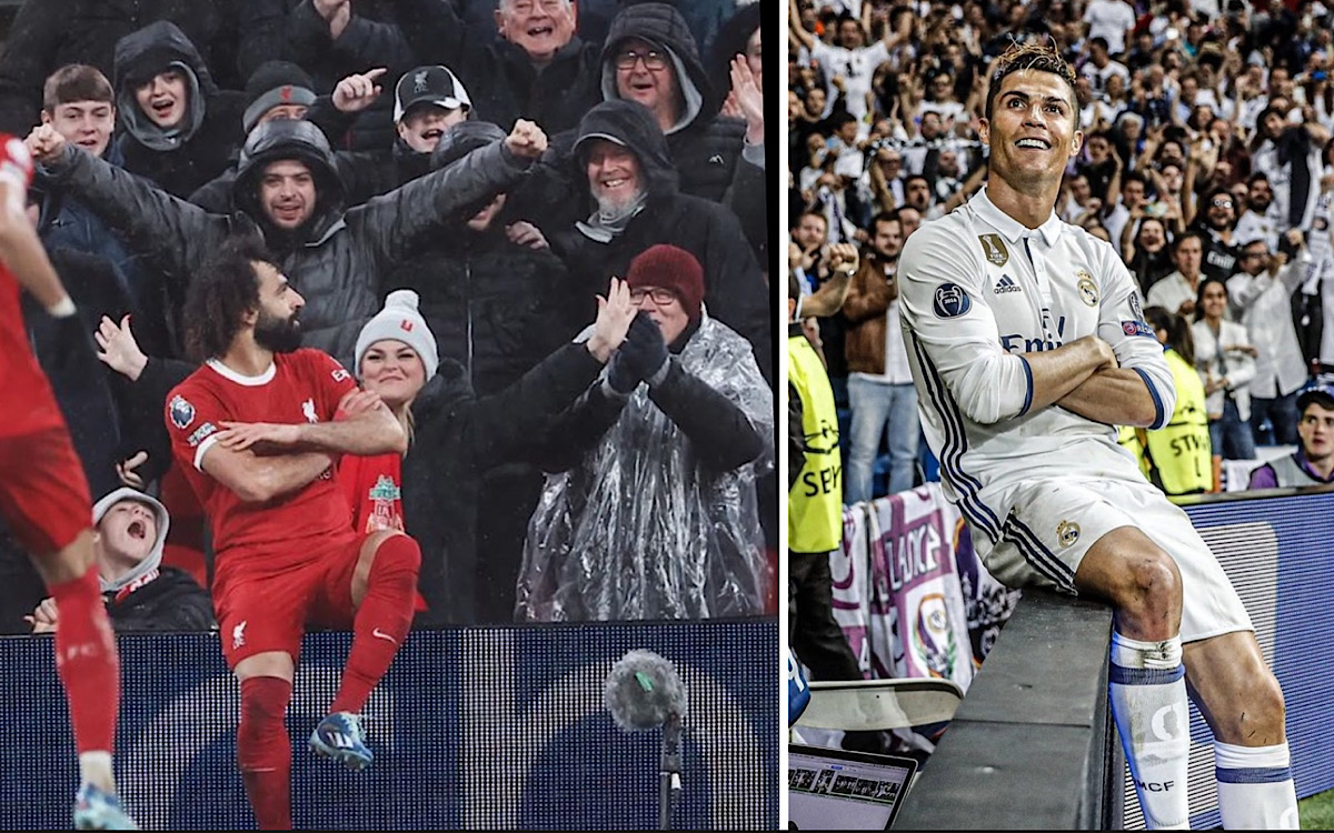 Rayakan Gol ke 150, Selebrasi Mohamed Salah Mirip Ronaldo, Netizen: Goat Mendeteksi Siapa Goat Sebenarnya! 