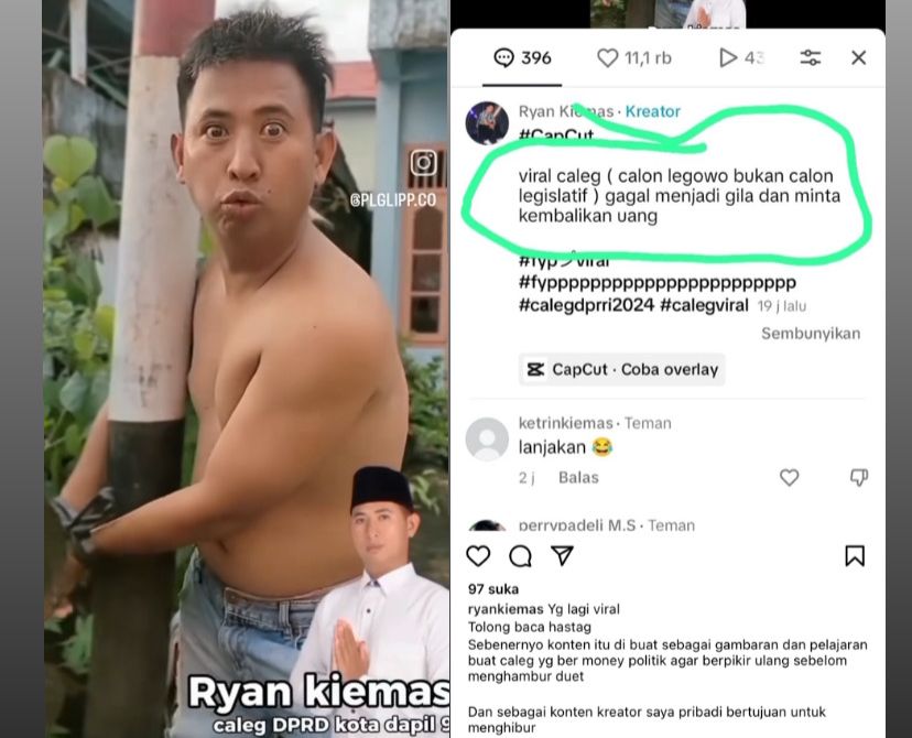 Heboh! Video Caleg di Palembang Viral di Media Sosial, Diduga Stres Suara Tak Sampai Target