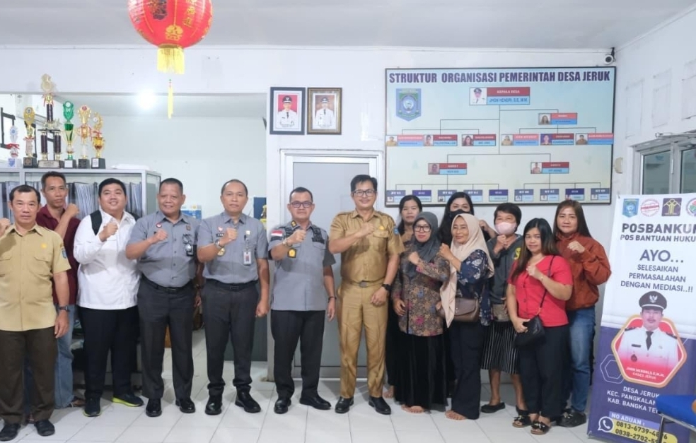Kemenkum Babel Tinjau Layanan Bantuan Hukum di Desa Jeruk dan Batu Belubang