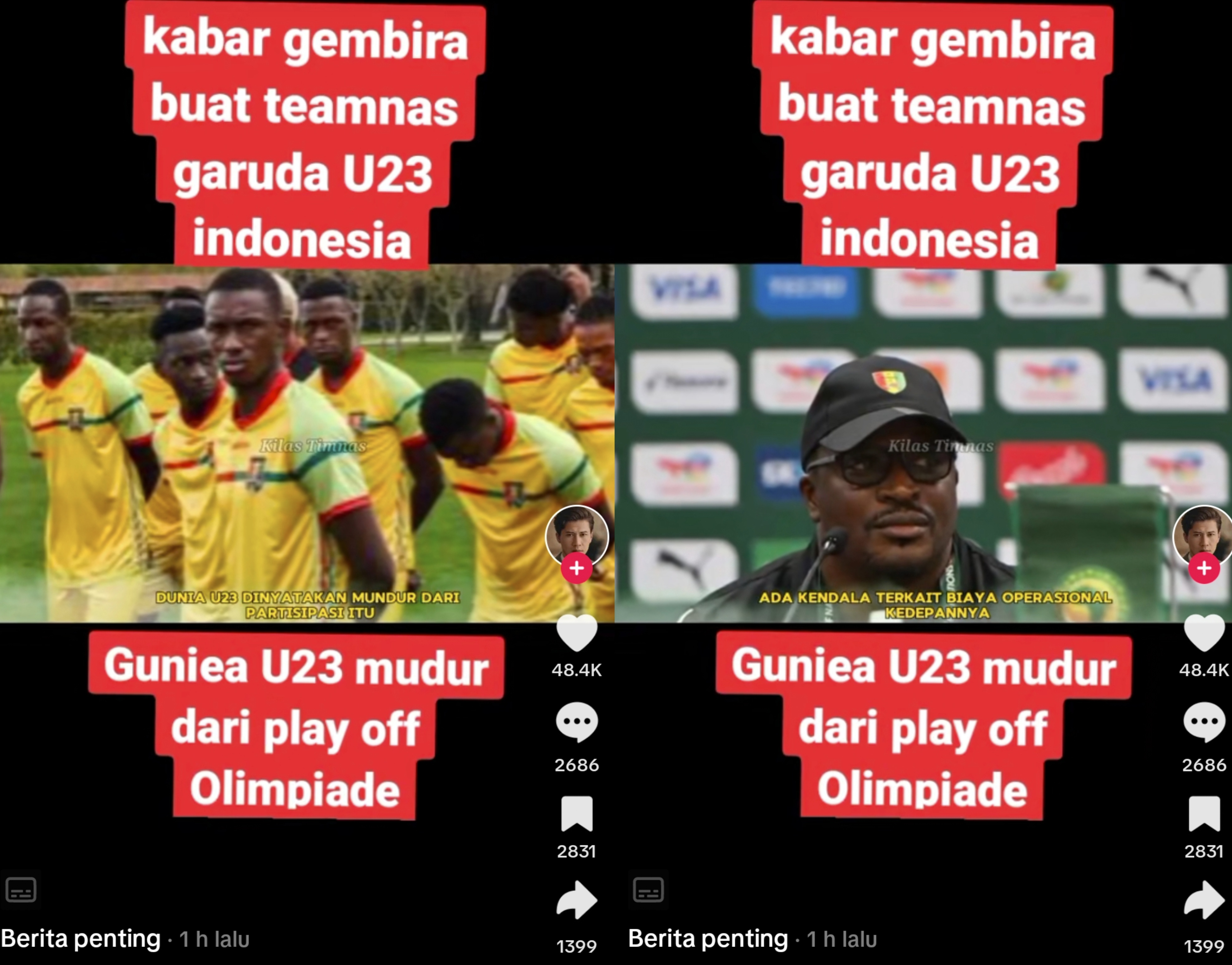 Rumor Timnas Guinea U-23 Mundur Dari Babak Playoff Tambah Santer, Pelatih Guinea U-23 Pasrah?
