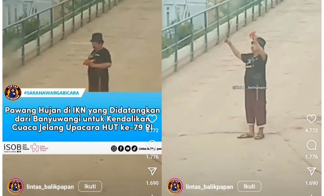 Pakai Pawang Usir Hujan di IKN untuk Kebut Pembangunan dan HUT RI ke-79, Malah Dicibir Warganet 