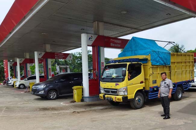 Pastikan Distribusi BBM Subsidi Aman di Palembang, Tipidter Polda Sumsel Patroli ke SPBU