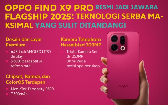 Oppo Find X9 Pro Jawara Flagship 2025: Teknologi Serba Maksimal yang Sulit Ditandingi Kompetitor
