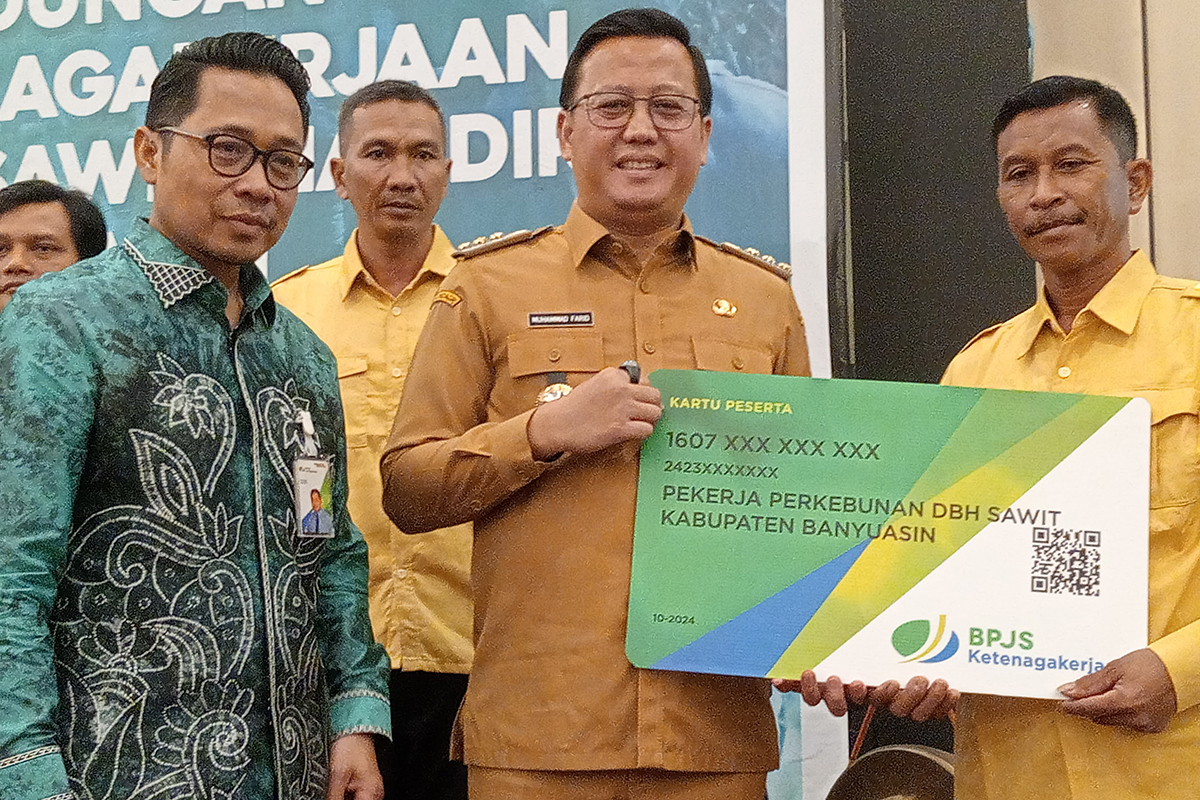 Sebanyak 4.260 Petani Sawit Banyuasin Mendapatkan Kepesertaan BPJS Ketenagakerjaan