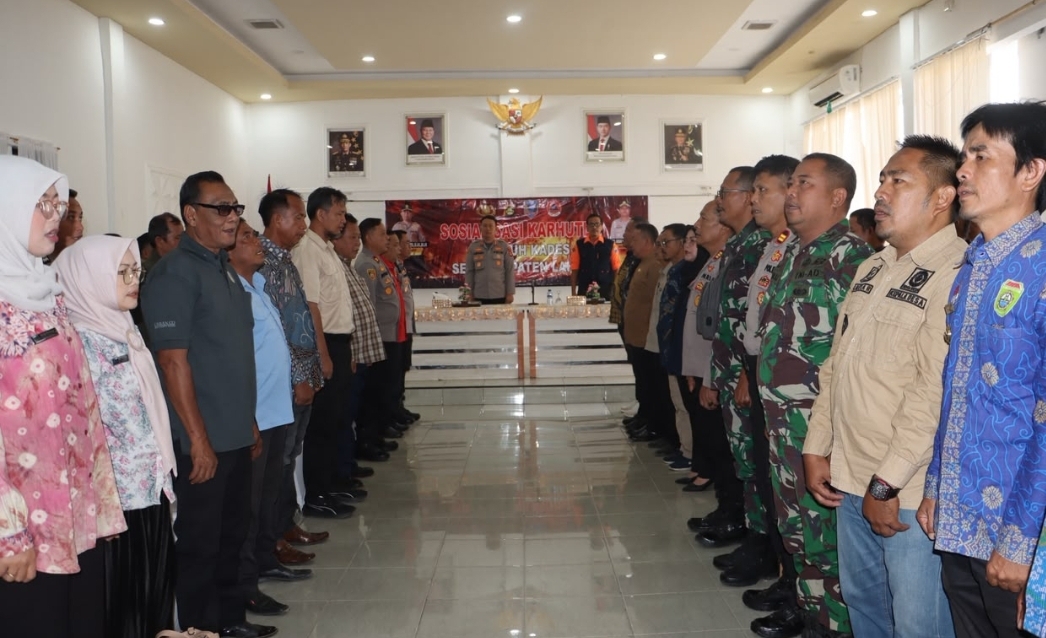 Karhutla Jadi Perhatian, Polres Lahat Libatkan Kades dan Manggala Agni Perkuat Pencegahan