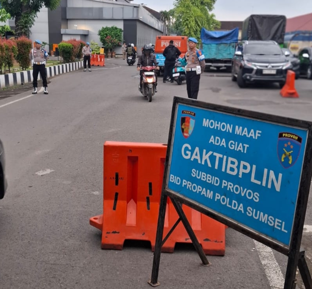 Kabid Propam Polda Sumsel Pimpin Langsung Gaktibplin di Mapolda, Tingkatkan Profesionalisme Anggota
