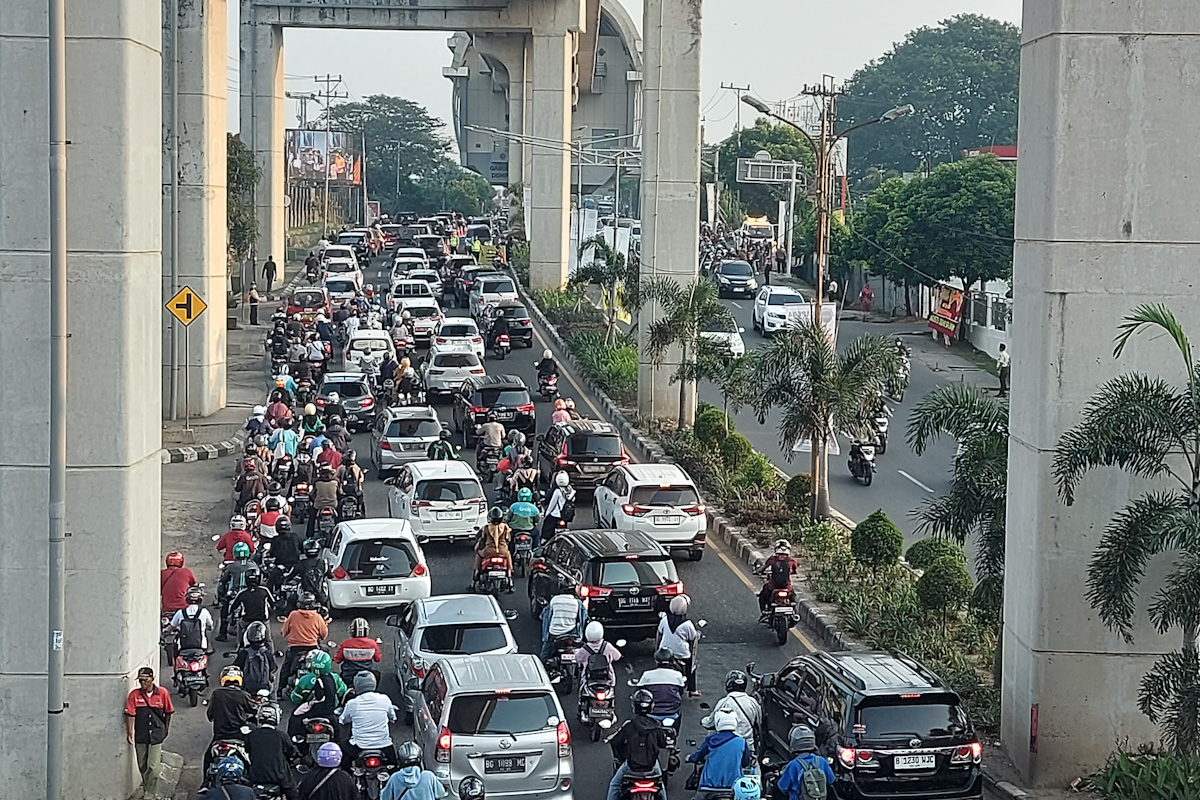 Terjadi Kemacetan dan Kepadatan Arus saat Uji Coba Contraflow, Kasat Lantas Palembang Ungkap Penyebabnya 