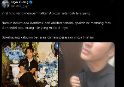 Netizen Heboh! Viral Foto Pria Pamer Benda Pusaka Mirip Abidzar Al Ghifari di Aplikasi X