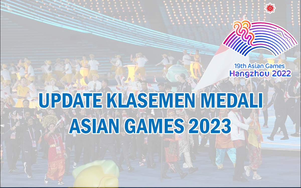 UPDATE! Klasemen dan Perolehan Medali Asian Games 2023, China Semakin Tak Terkejar, Indonesia?