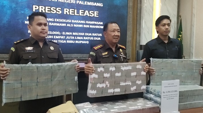 Kejari Palembang Sukses Lelang Barang Rampasan Barmawi Bandar Narkoba Senilai Rp5,2 Miliar