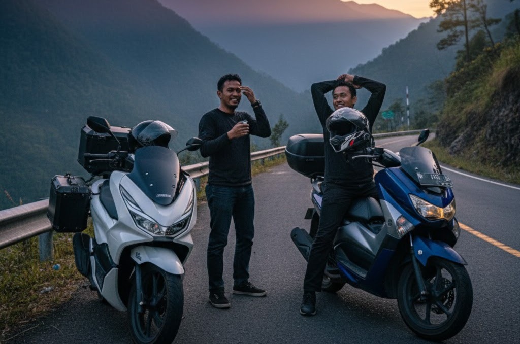 Perbandingan konsumsi BBM antara Honda PCX 175 dan Yamaha NMAX Turbo pada 2026 