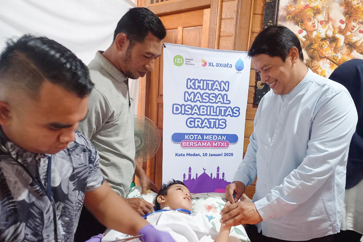 Karyawan XL Axiata Gelar Khitan Massal untuk Anak Penyandang Disabilitas