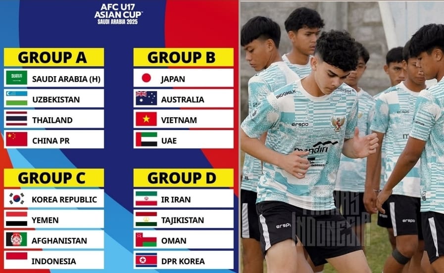  Garuda Muda Siap Beraksi! Timnas Indonesia U-17 Hadapi Grup Neraka di Piala Asia 2025