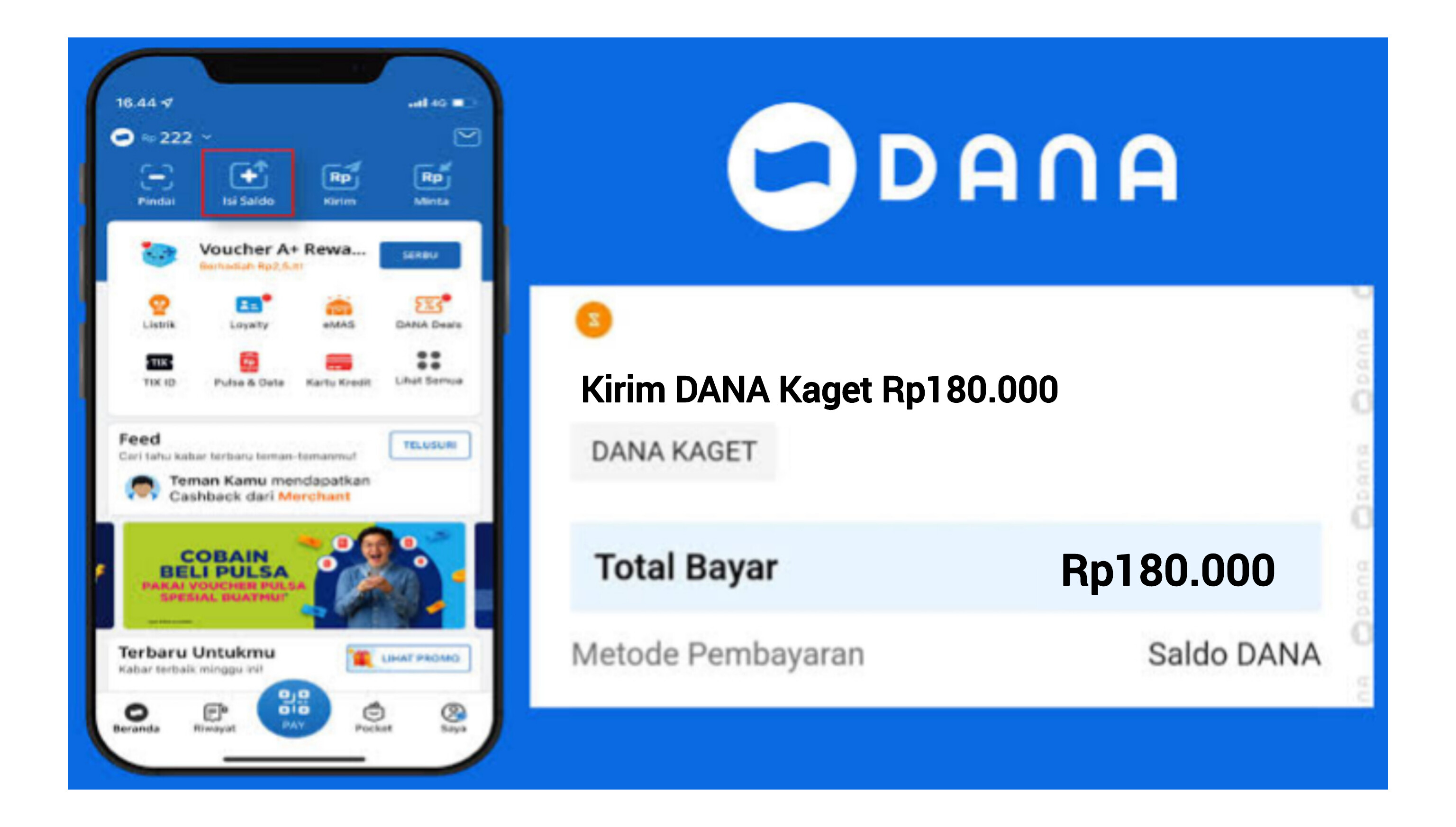 Link DANA Kaget Hari Ini Bawa Kesempatan Dapatkan Saldo Gratis Senilai Rp180.000, Klaim Sekarang!