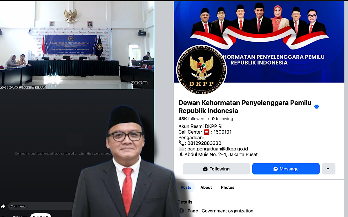 Ini Link Siaran Langsung Sidang DKPP Dugaan Pelanggaran Kode Etik KPU Ogan Ilir Pagi Ini Di Bawaslu Sumsel