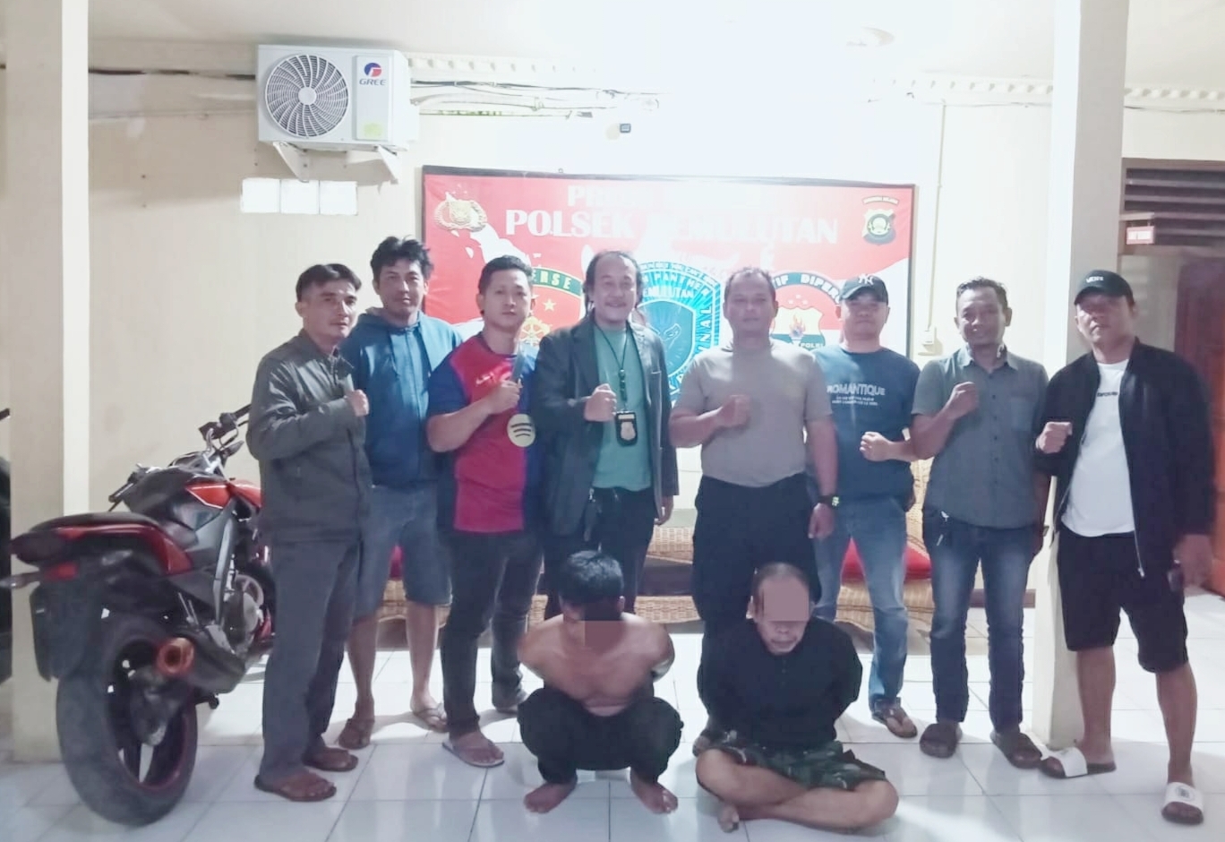 Temukan 21 Paket Sabu Saat Ungkap Kasus Pengeroyokan, 2 Pelaku Digelandang ke Polsek Pemulutan