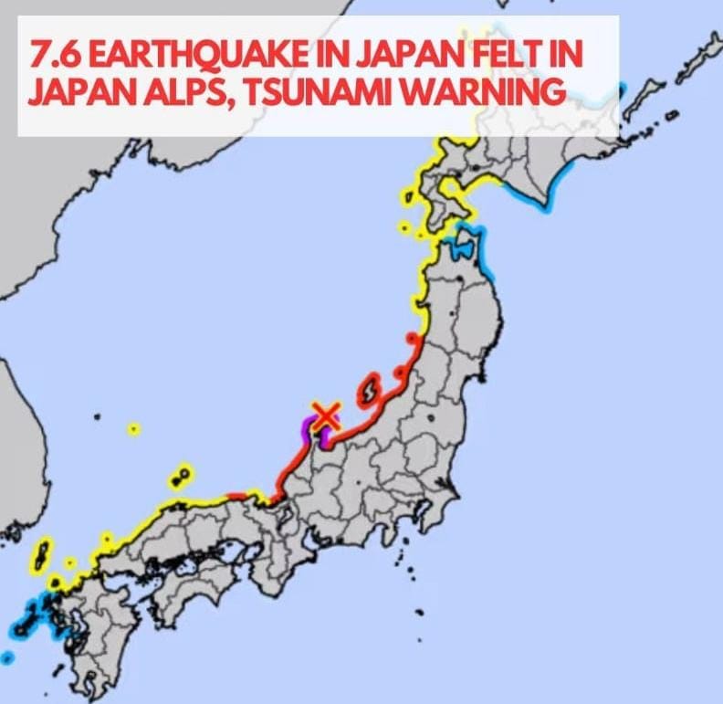 Awal Tahun 2024, Jepang Diguncang Gempa 7,4 Magnitudo Memicu Tsunami, BMKG: Indonesia Aman!