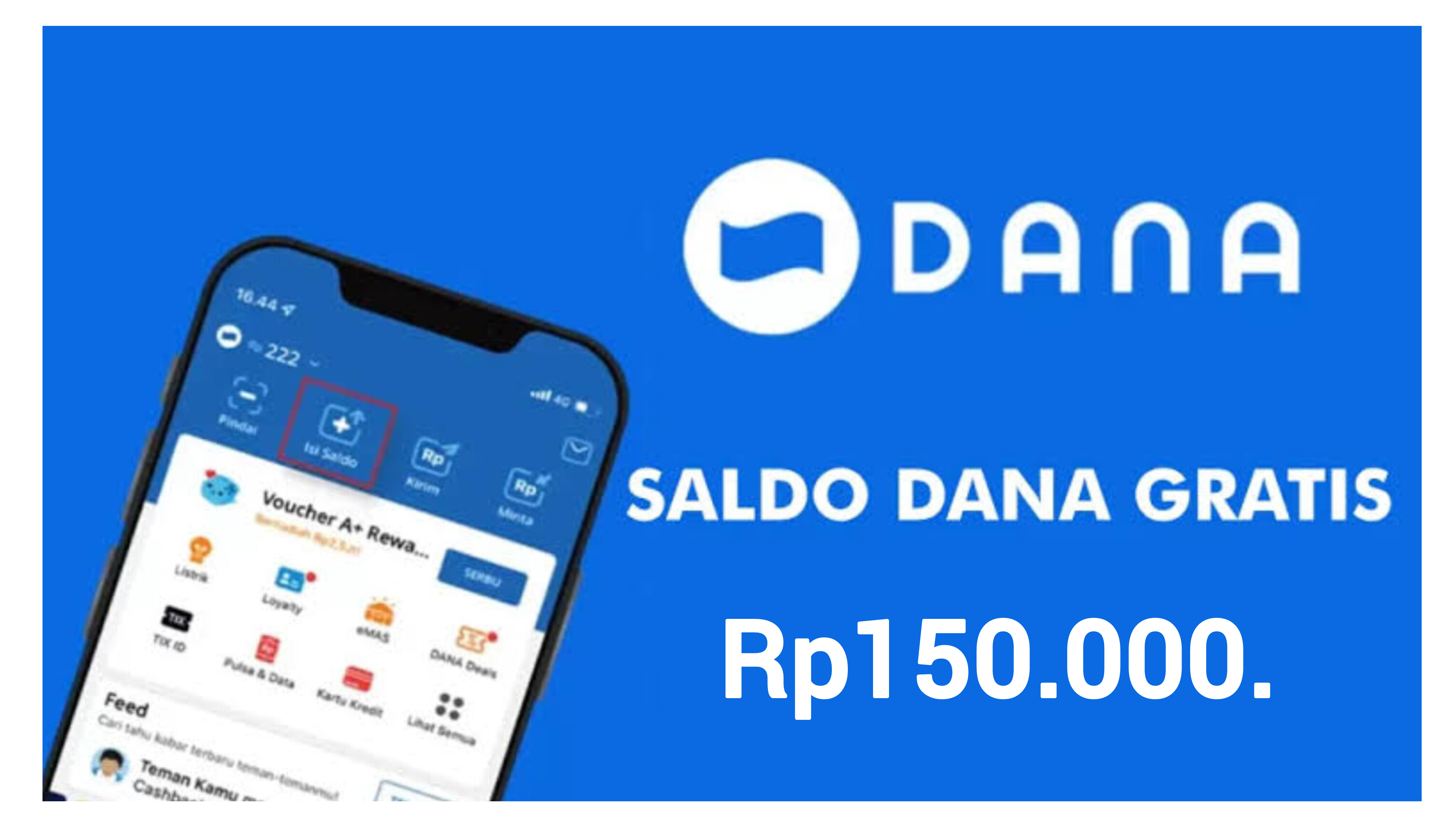 Dapatkan Saldo Gratis Sebesar Rp150.000. Buruan Klaim Link DANA Kaget Sekarang!