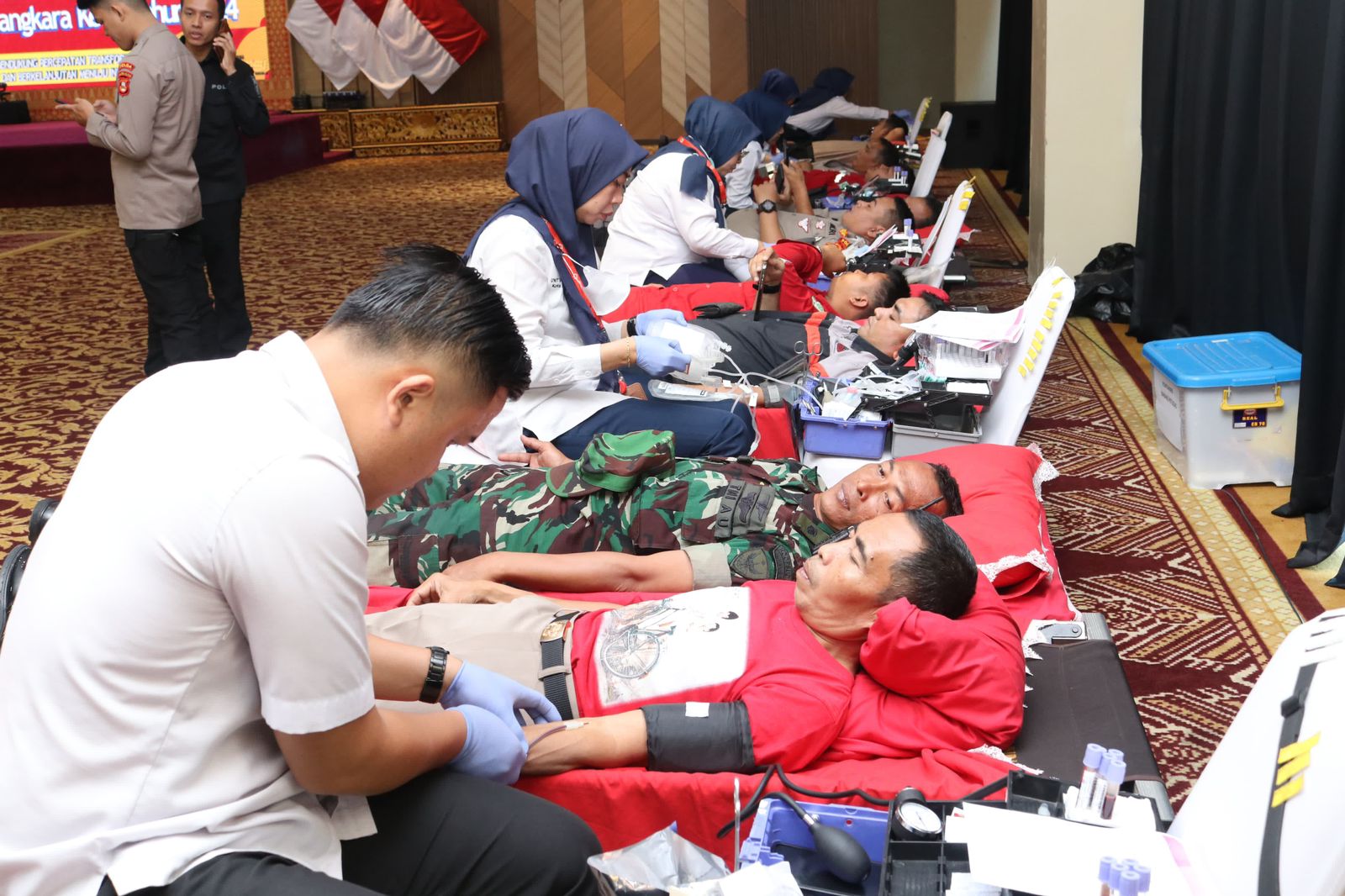 Peduli Kesehatan Masyarakat, Polda Sumsel Gelar Donor Darah Jelang HUT Bhayangkara ke-78