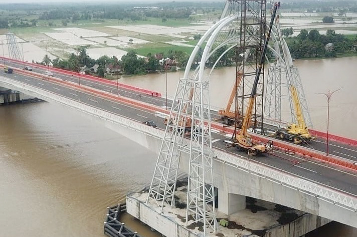 Jembatan Tol Terpanjang di Indonesia Ada di Sumatera Selatan