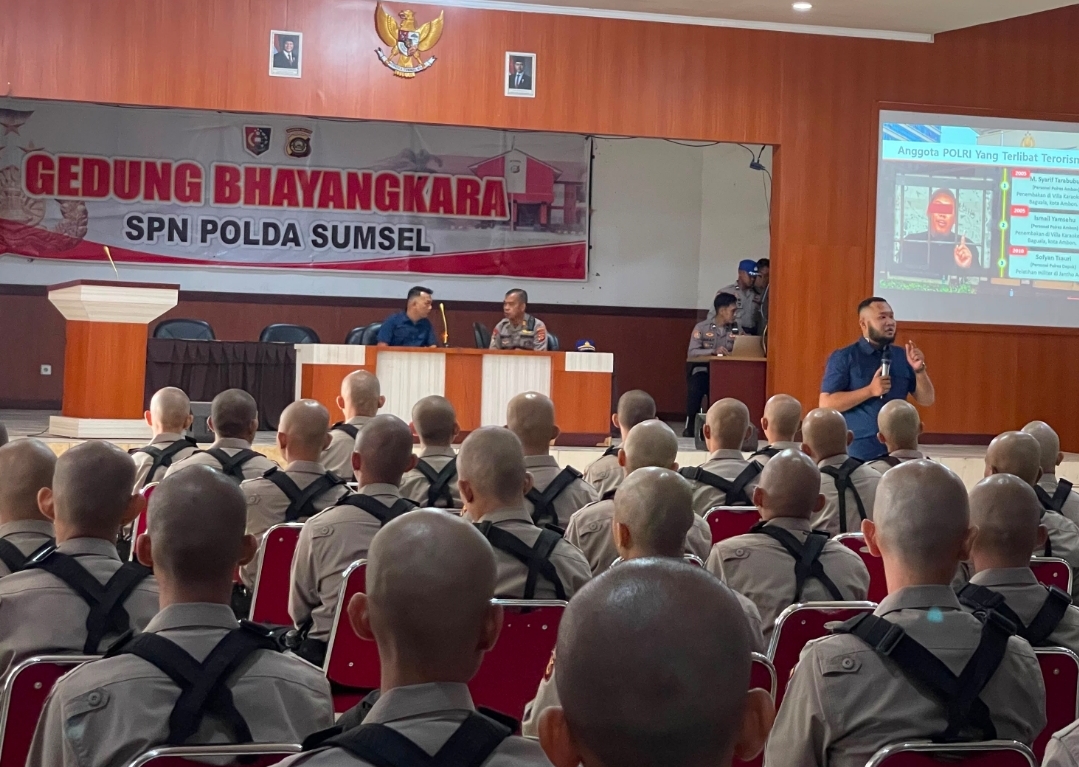 131 Calon Bintara SPN Polda Sumsel Dibekali Pencegahan Radikalisme oleh Densus 88