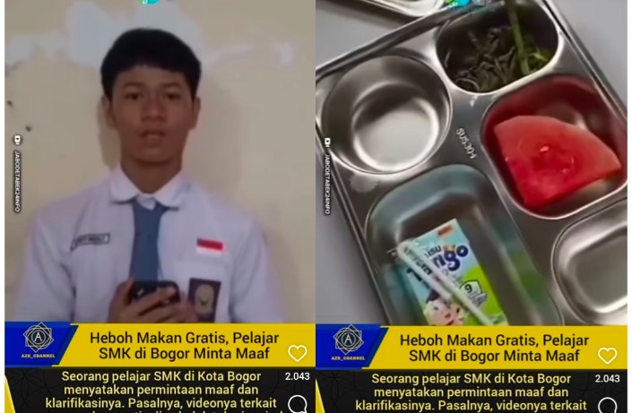 Heboh Boks Makan Siang Gratis Program Pemerintah Berbeda, Siswa SMK di Bogor Ini Malah Minta Maaf