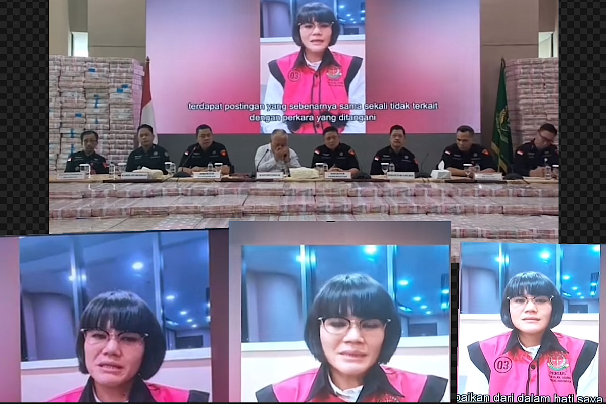 Bos Buzzer Itu Diduga Pengacara Marcella Santoso, Minta Maaf di Layar Besar Konferensi Pers Kejagung