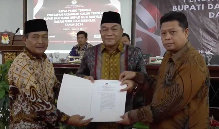 Alhamdulillah, Toha-Rohman Resmi Ditetapkan sebagai Bupati dan Wakil Bupati Musi Banyuasin 2025-2030