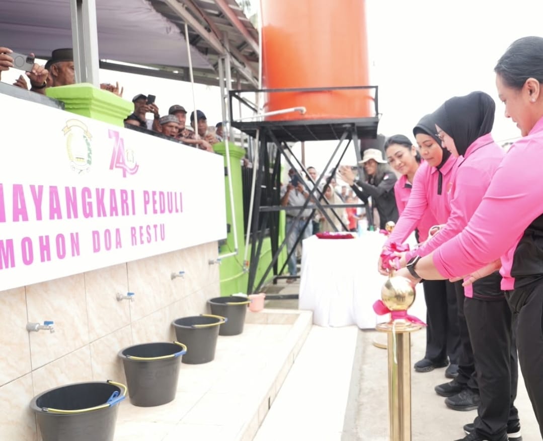 Sumur Warga Mulai Kering! Bhayangkari Sumsel Bangun 18 Sumur Bor di 10 Daerah