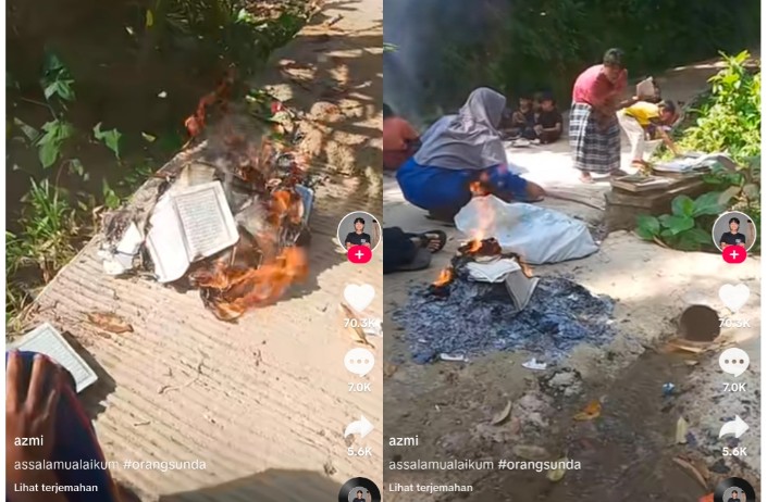 Beredar Video Bakar Al-Quran Usang Oleh Santri Jadi Perdebatan Publik, Diperbolehkan?