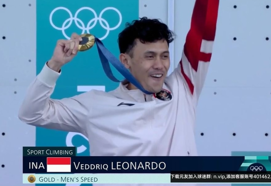 Emas Perdana di Olimpiade Paris 2024 dari Veddriq Leonardo, Katrol Posisi Indonesia ke Urutan 46