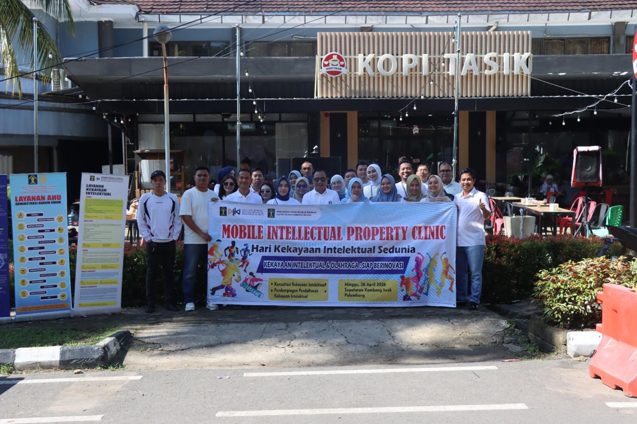 Semarak Hari KI Sedunia, Kanwil Kemenkum Sumsel Hadir di CFD Beri Edukasi