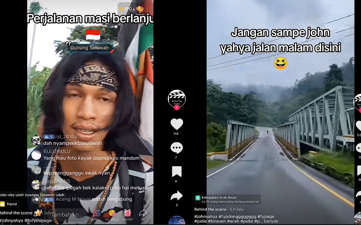 Bikin Was-was, Misteri Hantu Halimah Ketika Jhon Yahya Pejalan Kaki Bogor-Aceh Melintasi Lembah Seulawah