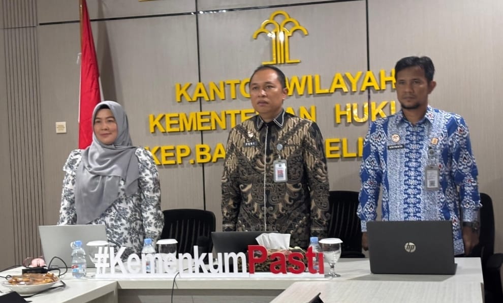 Perkuat Pembinaan JDIH, Kanwil Kemenkum Babel Ikuti Sosialisasi Transfer Knowledge