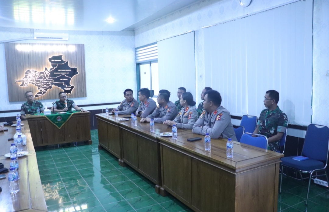 Sespim Polri Audiensi di Kodim 0402/OKI Bahas Penanganan Karhutla