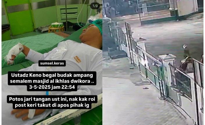Kian Menggila, Detik-detik Aksi Pembegalan Sepeda Motor Milik Seorang Ustad di Palembang Terekam CCTV