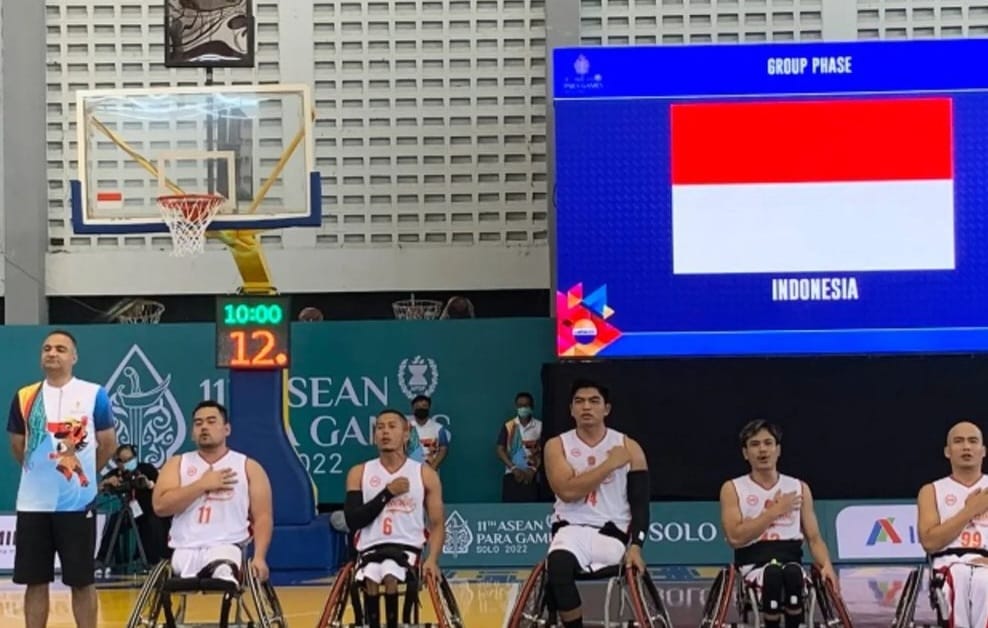 Tim Basket Kursi Roda 5x5 Putra Indonesia Kalah dari Thailand