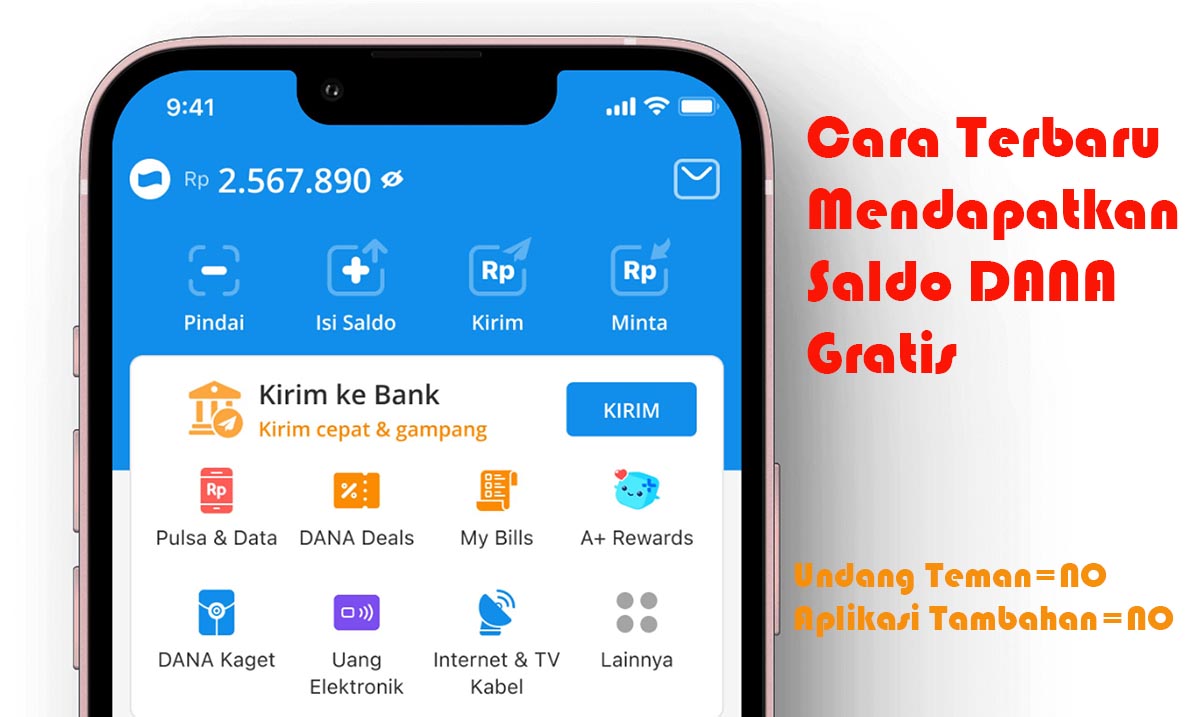 Tanpa Aplikasi Tambahan, Begini Cara Terbaru Mendapatkan Saldo DANA Gratis hingga Rp1.000.000